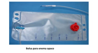 Bolsa para enema opaco
 
