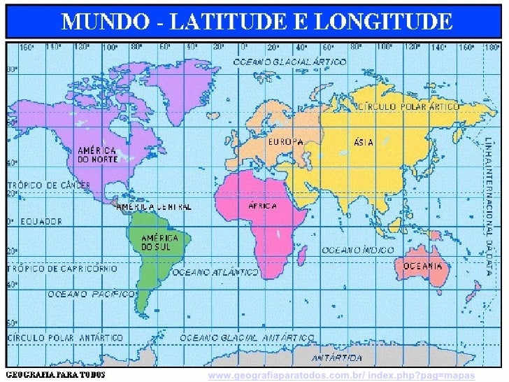 25 Elegante Mapa De Coordenadas Geograficas