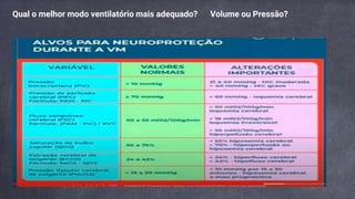 Qual o melhor modo ventilatório mais adequado? Volume ou Pressão?
 