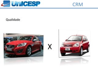 CRM

Qualidade




            X
 