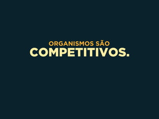 COMPETITIVOS.
ORGANISMOS SÃO
 