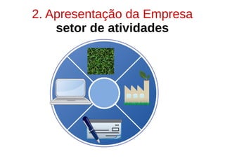 2. Apresentação da Empresa
setor de atividades
 