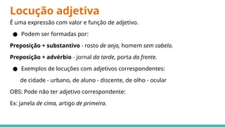 Aula de adjetivo, com conceitos, exemplos euma atividade legal no final ...