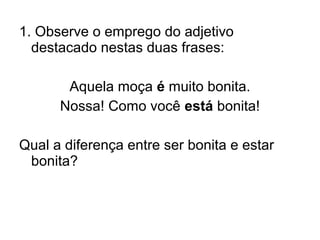 Aula de adjetivos | PPT