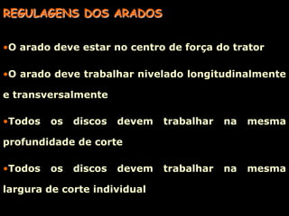 ARADO DE AIVECAS - DESVANTAGENSMaior exigência de potência