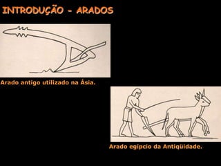 1846:John Deere-> começou a fabricar arados com aço importado da Inglaterra