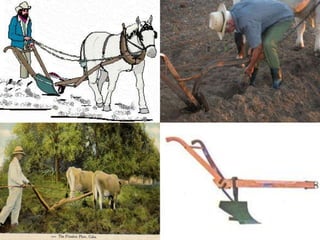 Hoje: substituição pelo cultivo mínimo e plantio diretoINTRODUÇÃO - ARADOSO primeiro arado de John Deere.