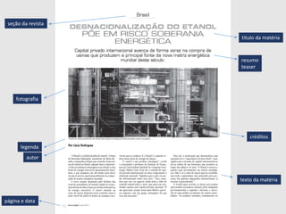 seção da revista
título da matéria
resumo
teaser
fotografia
legenda
autor
página e data
créditos
texto da matéria
 