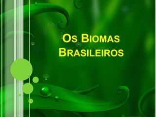 OS BIOMAS
BRASILEIROS
 