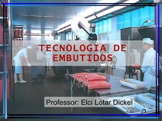 TECNOLOGIA DE EMBUTIDOS Professor: Elci Lotar Dickel 