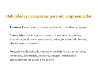Aula de Empreendedorismo - 8h