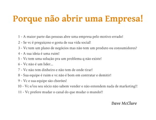 Aula de Empreendedorismo - 8h