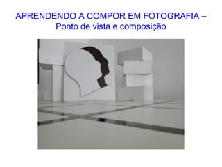 APRENDENDO A COMPOR EM FOTOGRAFIA –
Ponto de vista e composição
 