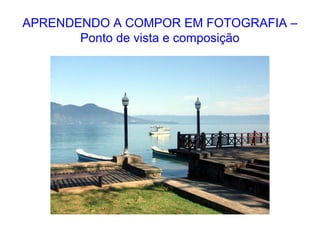 APRENDENDO A COMPOR EM FOTOGRAFIA –
Ponto de vista e composição
 
