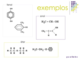 paulinho exemplos fenol enol éter 