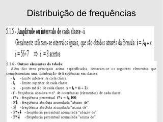 Distribuição de frequências 