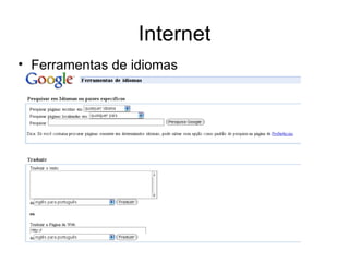 Internet Ferramentas de idiomas 