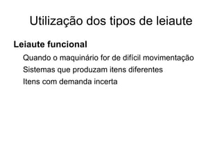 Gera perda de de produtos e receitas