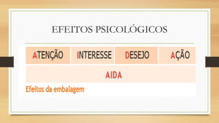 EFEITOS PSICOLÓGICOS
 