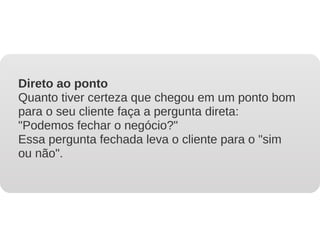 Aula de Negociação - 8h