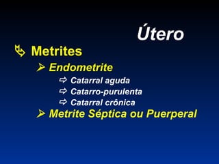 Metrite Aula de Patologia do Sistema Genital Feminino | PPT