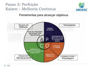 236 
Passo 5: Perfeição Kaizen–Melhoria Contínua  