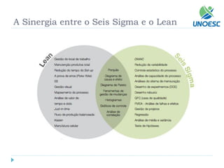 A Sinergia entre o Seis Sigma e o Lean  