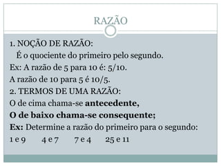 Modelo Razão Aula de raciocínio lógico e matemática | PPTX
