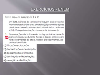 Aula de resolução de exercícios do enem   1º ano