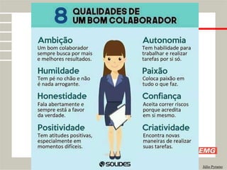 ROTINAS ADMINISTRATIVAS
Júlio Pyramo
Papéis e responsabilidades no ambiente
de trabalho.
 