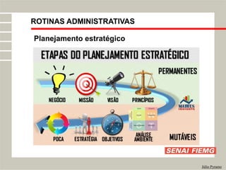 ROTINAS ADMINISTRATIVAS
Júlio Pyramo
Planejamento estratégico
 
