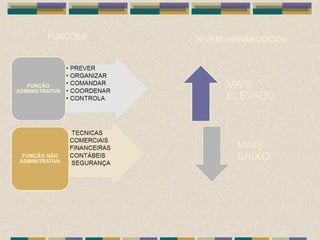 FUNÇÕES NÍVEIS HIERÁRQUICOS
 