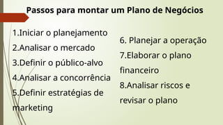 AULA DIA 27.04.25.pptx Como montar um plano de negócios e abrir sua ...