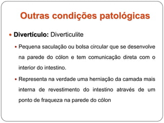 Outras condições patológicasHemomelasma ilei:Lesões hemorrágicas subserosas no íleo, possivelmente resultantes de migrações parasitárias