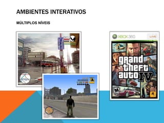 MÚLTIPLOS NÍVEISAMBIENTES INTERATIVOS