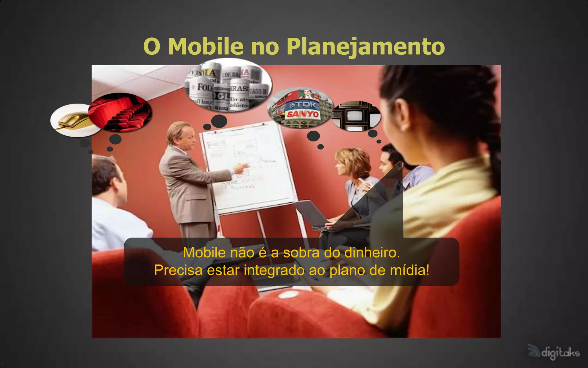 O Mobile no Planejamento




    Mobile não é a sobra do dinheiro.
Precisa estar integrado ao plano de mídia!
 