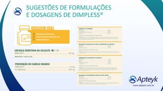 SUGESTÕES DE FORMULAÇÕES
E DOSAGENS DE DIMPLESS®
 