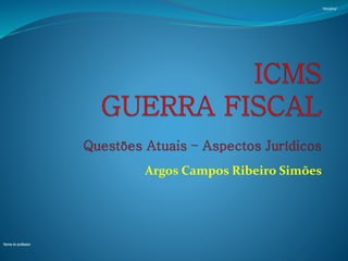 Nome do professor 
“disciplina” 
Argos Campos Ribeiro Simões 
 
