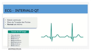 ECG - INTERVALO QT
ANTIPSICOTICOS
 