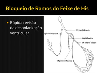    Rápida revisão
    da despolarização
    ventricular
 