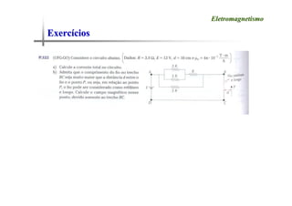 Exerc
Exercí
ícios
cios
Eletromagnetismo
Eletromagnetismo
 