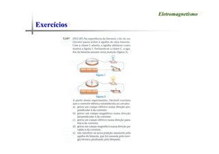 Exerc
Exercí
ícios
cios
Eletromagnetismo
Eletromagnetismo
 
