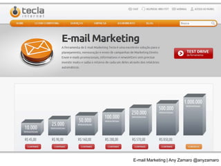 E-mail Marketing | Any Zamaro @anyzamaro
 