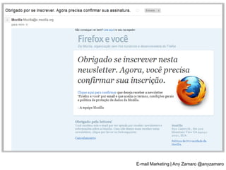 E-mail Marketing | Any Zamaro @anyzamaro
 