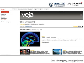 E-mail Marketing | Any Zamaro @anyzamaro
 