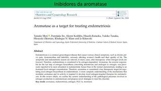 Inibidores da aromatase
 