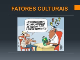 FATORES CULTURAIS
 