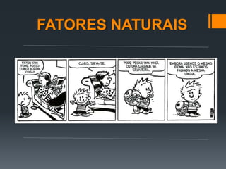FATORES NATURAIS
 