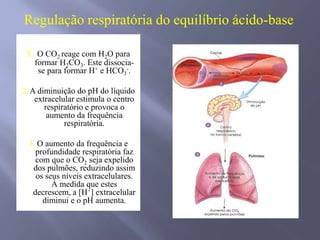 O bicarbonato é transportado aos pulmões e o H+ se liga a Hb. Tampão-FosfatoAs moléculas que contém fosfatos na sua estrutura, tal como o ADN, o ARN e o ATP, bem como os fosfatos podem funcionar como tampões;
