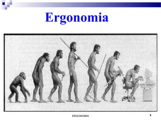 ERGONOMIA 1
Ergonomia
 